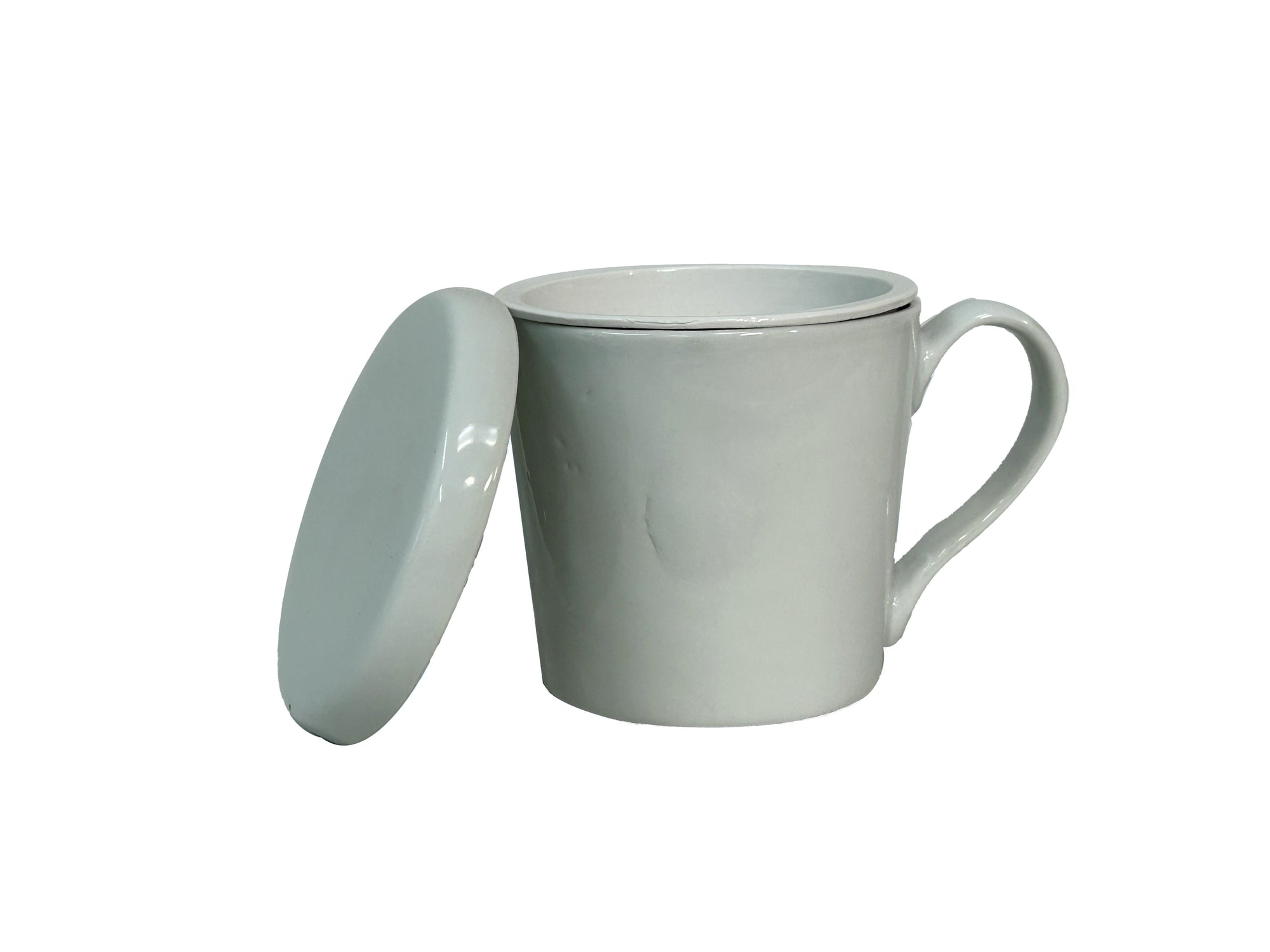 セラミック茶こし+蓋つきマグカップ